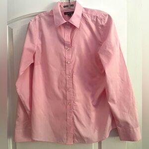 Lands End and pink women’s blouse, size 10. Fitted. Very good preowned condition